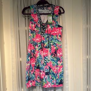 Lilly pulitzer flamingo 4 shift dress NWT
